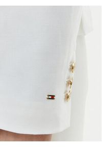 TOMMY HILFIGER - Tommy Hilfiger Marynarka WW0WW49335 Biały Slim Fit. Kolor: biały. Materiał: syntetyk #2