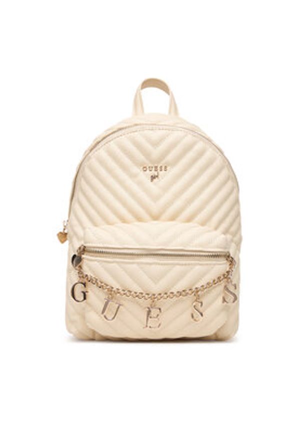 Guess Plecak J4RZ17 WFZL0 Écru. Kolor: kremowy. Materiał: skóra