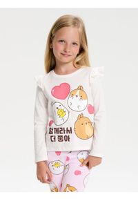 Sinsay - Koszulka z długimi rękawami Molang - kremowy. Kolor: kremowy. Długość rękawa: długi rękaw. Długość: długie #1