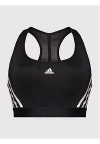 Adidas - adidas Biustonosz sportowy Powerreact Trening HC7889 Czarny. Kolor: czarny. Materiał: syntetyk. Sport: fitness