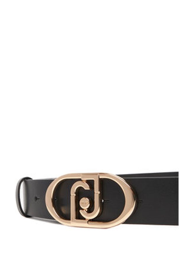 Liu Jo Pasek Damski Hips Belt 3,5 Cm AF5242 P0062 Czarny. Kolor: czarny. Materiał: skóra