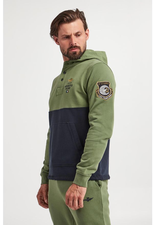 Aeronautica Militare - Bluza z kapturem męska AERONAUTICA MILITARE. Typ kołnierza: kaptur