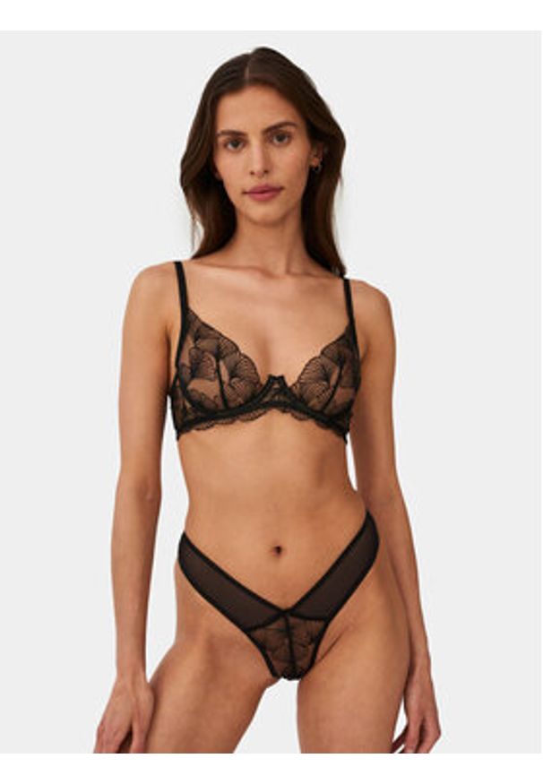 Undress Code Biustonosz z fiszbiną Adore 542 Czarny. Kolor: czarny. Materiał: syntetyk