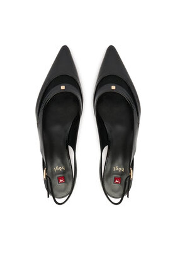 HÖGL Baleriny 1-101916 Czarny. Kolor: czarny. Materiał: skóra