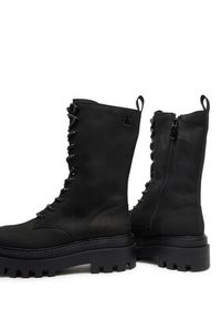 Calvin Klein Jeans Trapery YW0YW01683 Czarny. Kolor: czarny. Materiał: skóra #7