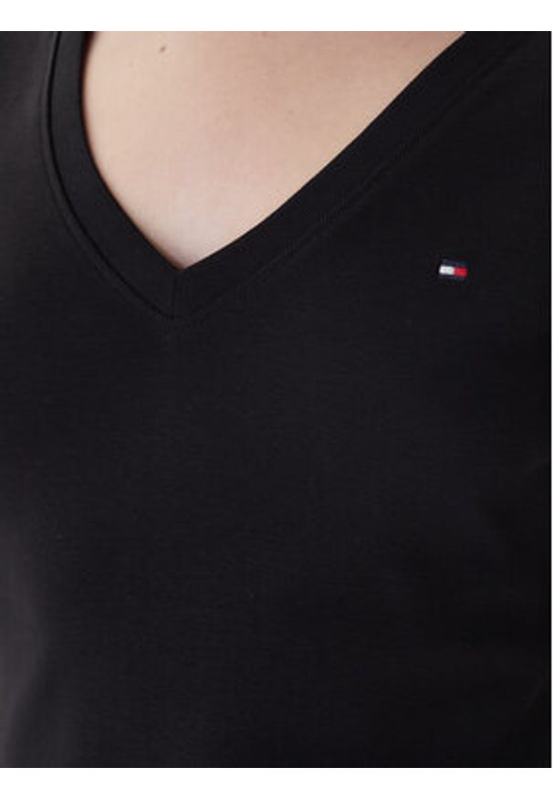 TOMMY HILFIGER - Tommy Hilfiger T-Shirt New Cody WW0WW40584 Czarny Slim Fit. Kolor: czarny. Materiał: bawełna