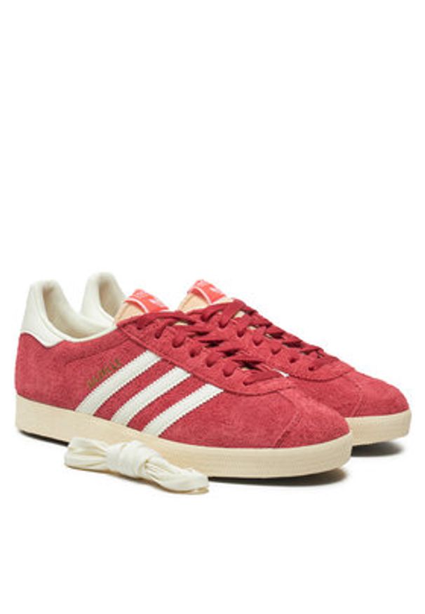 Adidas - adidas Sneakersy Gazelle IF9652 Czerwony. Kolor: czerwony. Materiał: zamsz, skóra. Model: Adidas Gazelle