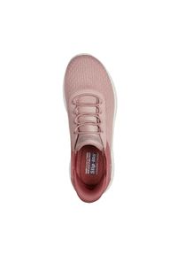 skechers - Buty do chodzenia damskie Skechers Bobs Squad Chaos. Kolor: różowy. Materiał: dzianina. Szerokość cholewki: normalna. Model: Skechers Sport. Sport: turystyka piesza