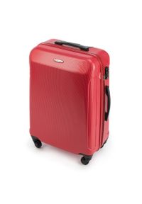 Wittchen - Średnia walizka z polikarbonu prosta. Kolor: czerwony. Materiał: guma. Styl: elegancki #10