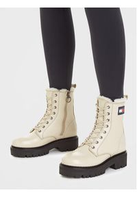 Tommy Jeans Botki Tjw Urban Boot Tumbled Ltr Wl EN0EN02317 Beżowy. Kolor: beżowy. Materiał: skóra #4