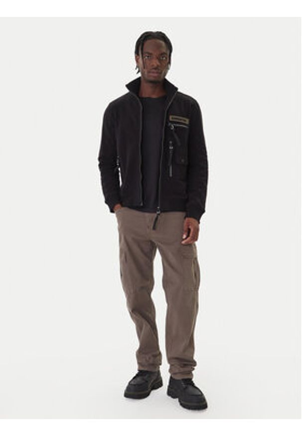 Aeronautica Militare Bluza 252FE2069UF00668 Czarny Regular Fit. Kolor: czarny. Materiał: bawełna