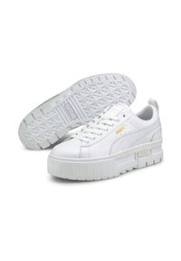 Buty do chodzenia damskie Puma Mayze Classic. Kolor: biały. Materiał: guma, materiał, syntetyk. Sport: turystyka piesza