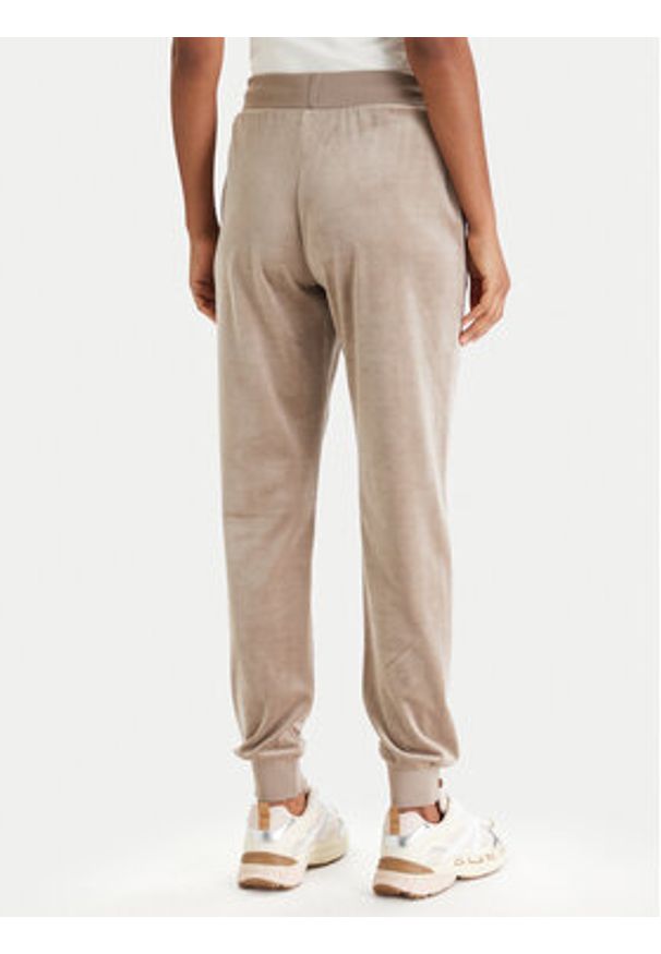 Guess Spodnie dresowe V3BB27 K0232 Beżowy Regular Fit. Kolor: beżowy. Materiał: syntetyk