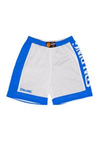 SPALDING - Spodenki koszykarskie Spalding Reversible Dwustronne. Kolor: biały, wielokolorowy, niebieski