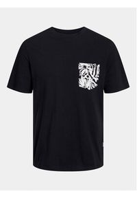 Jack & Jones - Jack&Jones T-Shirt Lafayette 12250435 Czarny Standard Fit. Kolor: czarny. Materiał: bawełna #6