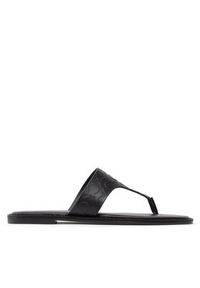 Calvin Klein Japonki Almond Flat Tp Slide Hf HW0HW01159 Czarny. Kolor: czarny. Materiał: skóra