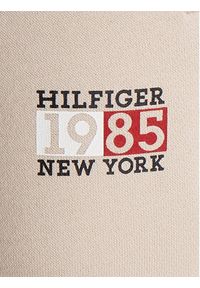 TOMMY HILFIGER - Tommy Hilfiger Spodnie dresowe KB0KB08475 S Beżowy Regular Fit. Kolor: beżowy. Materiał: bawełna
