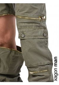 Xagon Man Spodnie | P21032-S413C | Mężczyzna | Wojskowa Zieleń. Okazja: na co dzień. Materiał: bawełna, elastan. Styl: militarny #5
