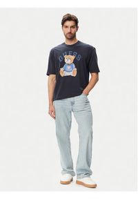 Guess T-Shirt 182885 Niebieski Classic Fit. Kolor: niebieski. Materiał: bawełna #3