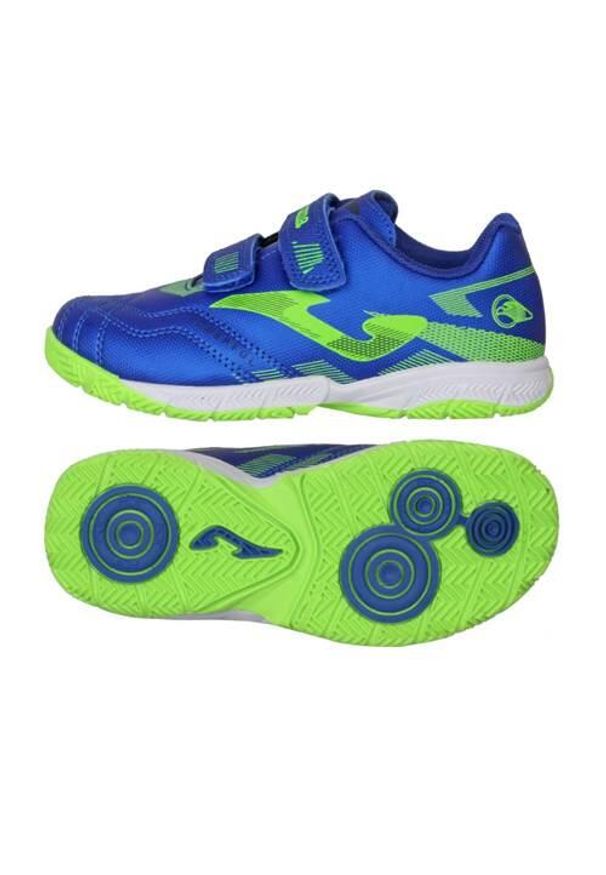 Buty treningowe dla dzieci Joma Powerfull 2501. Zapięcie: rzepy. Kolor: niebieski. Materiał: materiał. Szerokość cholewki: normalna. Sport: piłka nożna