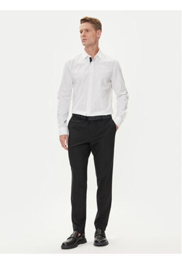 Hugo - HUGO Koszula Elisha02 50544910 Biały Extra Slim Fit. Kolor: biały. Materiał: bawełna