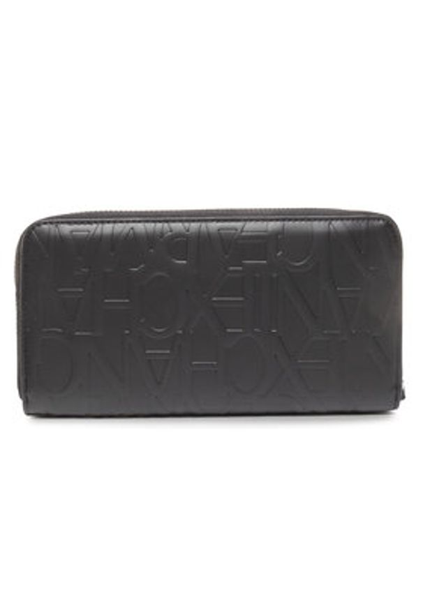 Armani Exchange Duży Portfel Damski 948451 CC793 00020 Czarny. Kolor: czarny. Materiał: skóra