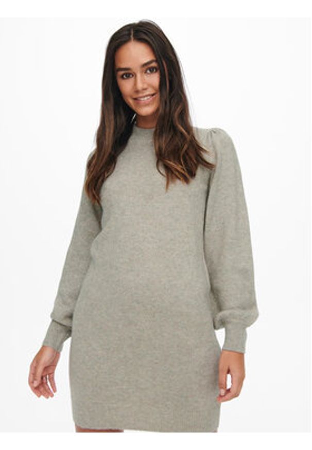 JDY Sukienka dzianinowa 15238237 Szary Loose Fit. Kolor: szary. Materiał: syntetyk