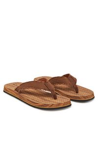 skechers - Skechers Japonki Tantric-Fritz 205098/BRN Brązowy. Kolor: brązowy. Materiał: materiał #6