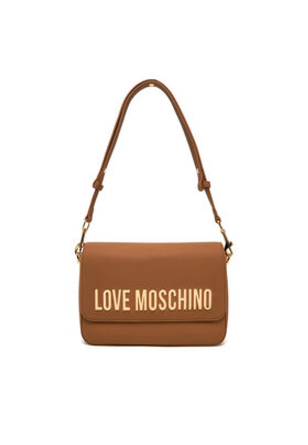 Love Moschino - LOVE MOSCHINO Torebka JC4023PP1MKD0201 Brązowy. Kolor: brązowy. Materiał: skórzane