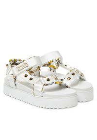 Versace Jeans Couture Sandały 78VA3SM2 Biały. Kolor: biały. Materiał: materiał
