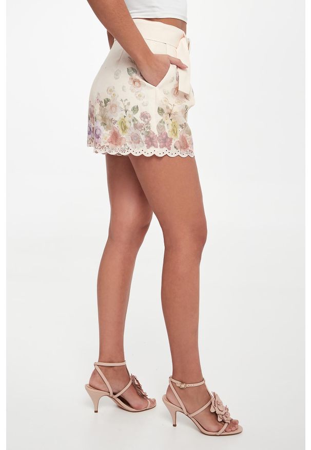 Twinset Milano - Szorty damskie lniane TWINSET. Materiał: len