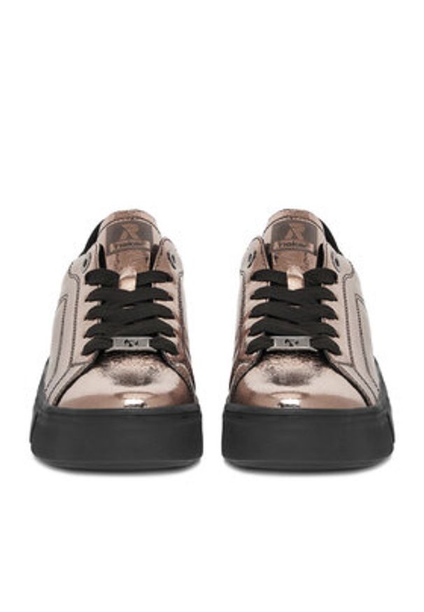 Rieker Sneakersy W2601-91 Złoty. Kolor: złoty. Materiał: lakier, skóra