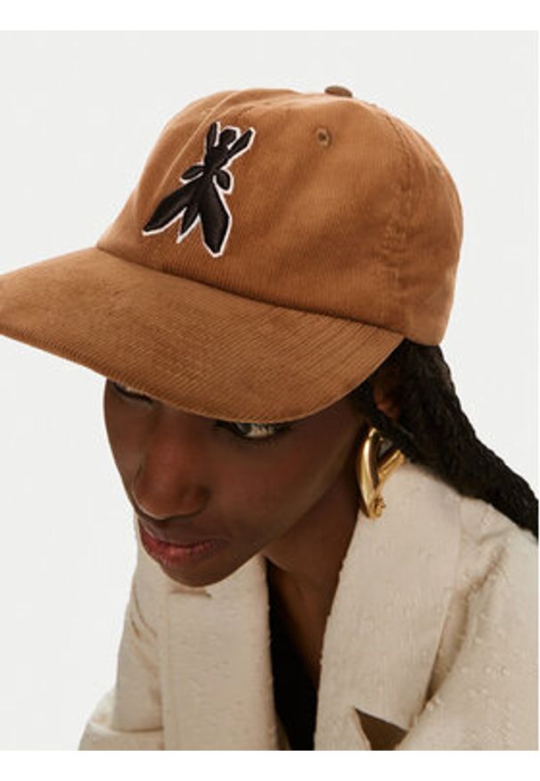 Patrizia Pepe Czapka z daszkiem 8F1651/A476-B524 Brązowy. Kolor: brązowy. Materiał: bawełna