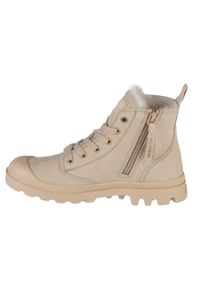 Palladium - Buty sportowe Sneakersy damskie, Pampa Hi Zip WL. Kolor: beżowy. Sport: turystyka piesza