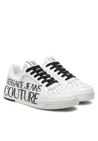 Versace Jeans Couture Sneakersy 76YA3SJ5 Biały. Kolor: biały. Materiał: skóra