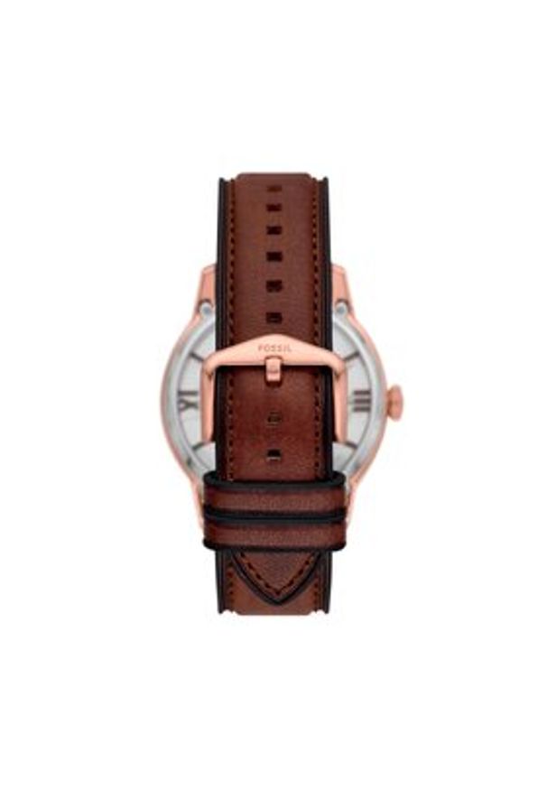 Fossil Zegarek Townsman ME3259 Brązowy. Kolor: brązowy. Materiał: skóra
