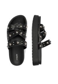 DeeZee Klapki CEO-HY69916-12 Czarny. Kolor: czarny. Materiał: skóra #2