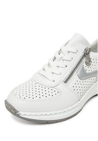 Rieker Sneakersy N4340-80 Biały. Kolor: biały. Materiał: skóra #7