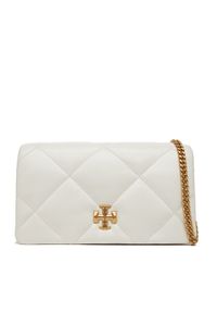 Tory Burch Torebka Kira iamond Quilt Chain Wallet 158624 Biały. Kolor: biały. Materiał: skórzane