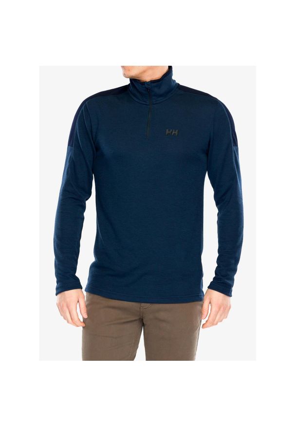 Bluza bez kaptura męska Helly Hansen HP 1/2 Zip Pullover 2.0. Typ kołnierza: bez kaptura. Kolor: niebieski