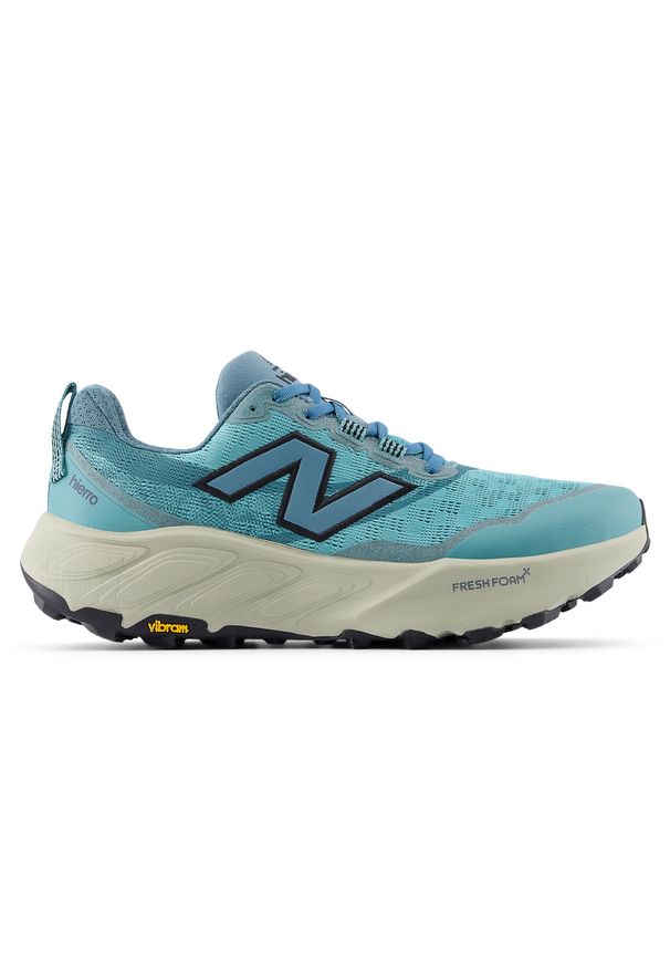 Buty męskie New Balance Fresh Foam X Hierro v9 MHIER314 – niebieskie. Kolor: niebieski. Materiał: materiał, syntetyk. Szerokość cholewki: normalna. Sport: fitness, bieganie