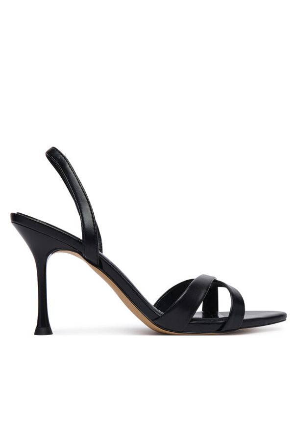 Aldo Sandały Elera 14296207 Czarny. Kolor: czarny. Materiał: skóra