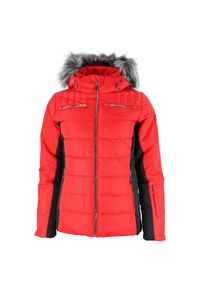 PEAK MOUNTAIN - Damska kurtka puchowa Peak Mountain Asalpi. Kolor: wielokolorowy, czarny, czerwony. Materiał: puch. Sezon: zima. Sport: narciarstwo #1