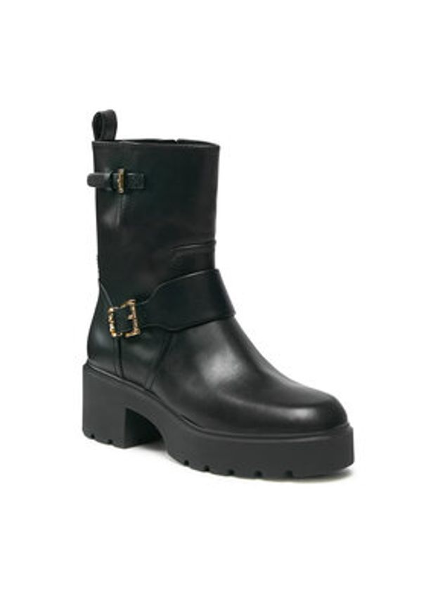 MICHAEL Michael Kors Botki Perry Bootie 40F3PYME5L Czarny. Kolor: czarny. Materiał: skóra