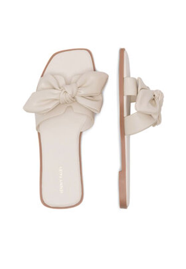 Jenny Fairy Klapki WYL0710-10 Écru. Materiał: skóra