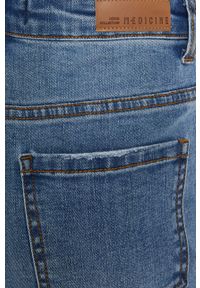 medicine - Medicine jeansy damskie high waist. Stan: podwyższony. Kolor: niebieski #4