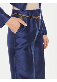 Rinascimento Spodnie materiałowe CFC0117559003 Granatowy Wide Fit. Kolor: niebieski. Materiał: syntetyk #5