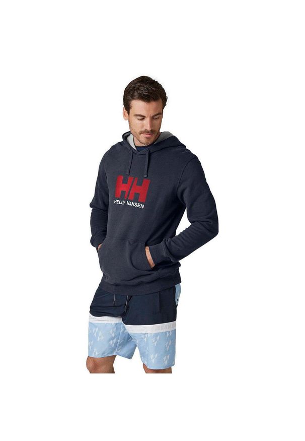 Bluza z kapturem Helly Hansen Logo. Typ kołnierza: kaptur. Kolor: niebieski