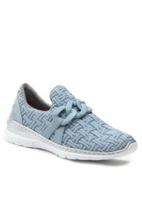 Sneakersy Rieker L3270-12 Blau. Kolor: niebieski. Materiał: materiał