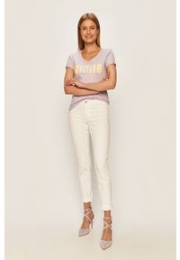 Mustang - Jeansy Sissy. Kolor: biały. Materiał: jeans. Wzór: gładki #4